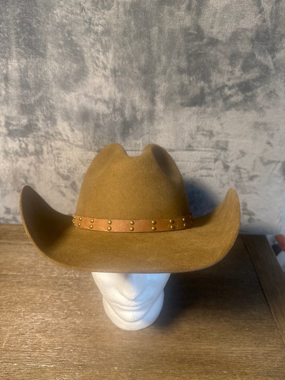 Stetson Seminole 4X Buffalo Fur Felt Cowboy Hat Mink Brown Mens Size Small